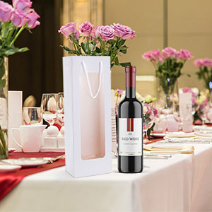 लक्ज़री क्राफ्ट पेपर वाइन पैकेजिंग बॉक्स भूरा रंग पर्यावरण टिकाऊ पेपर 1