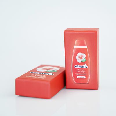 सौंदर्य प्रसाधनों और हेयर कंडीशनर शैम्पू के लिए रंगीन पैकेजिंग पेपर बक्से